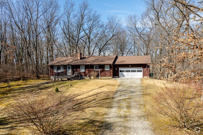Cozy rural ranches often are buried in trees on wide lots throughout Sylvan Township.