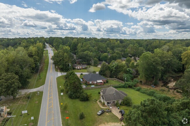 Cary Woods is a wooded neighborhood with tree lined streets.