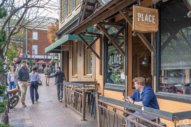 The Place is a popular restaurant in the Milledge Avenue Historic District area.