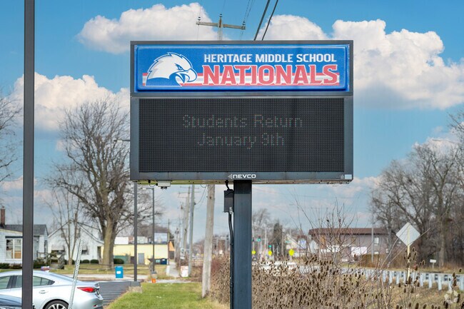 Heritage Middle School has approximately 473 students that attend the school.