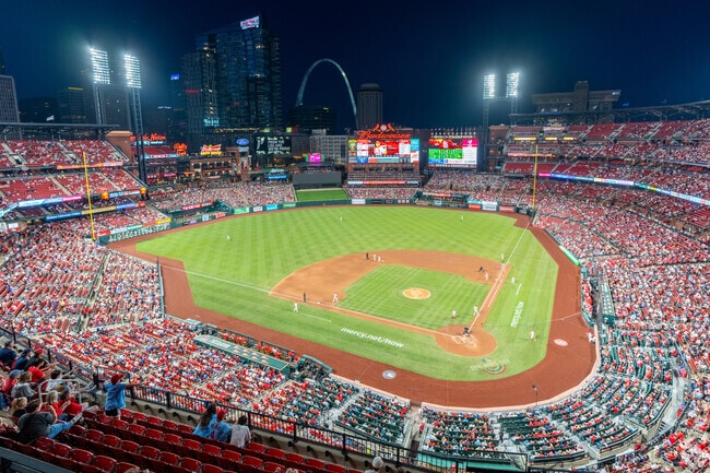 There are never less than 40,000 spectators at the Cardinals opening day.
