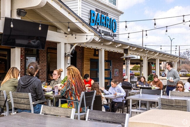 Patio seating is a wonderful way to spend a few hours while enjoying a nice meal.