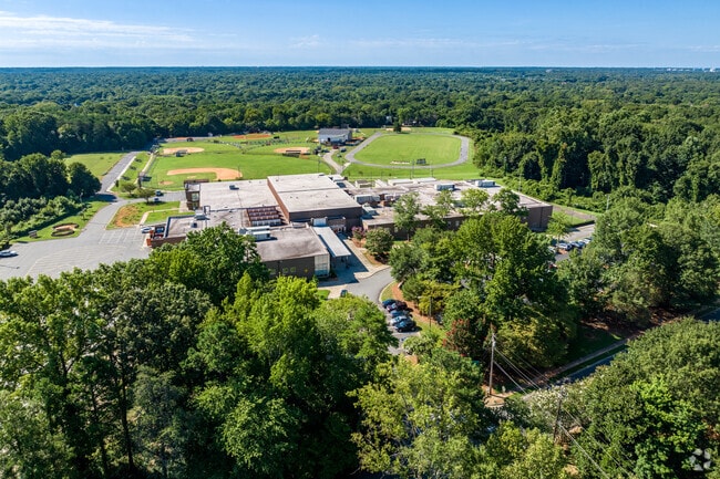 Carmel Middle School campus in Charlotte, NC.