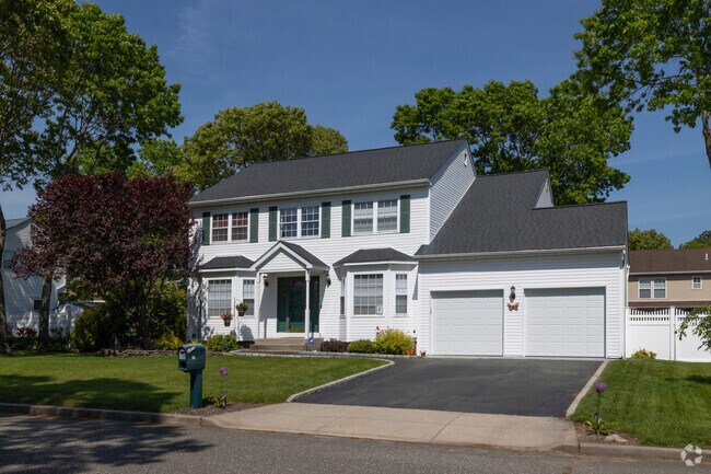 Colonial Revival style homes are popular among the expanding Holtsville neighborhoods.