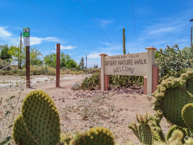 The Desert Nature Walk is one of the common areas right here in Central Mesa East community.
