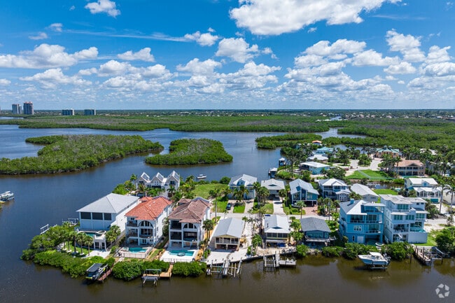 Bonita Beach homes are surrounded by water, with communities amongst the natural preserves.