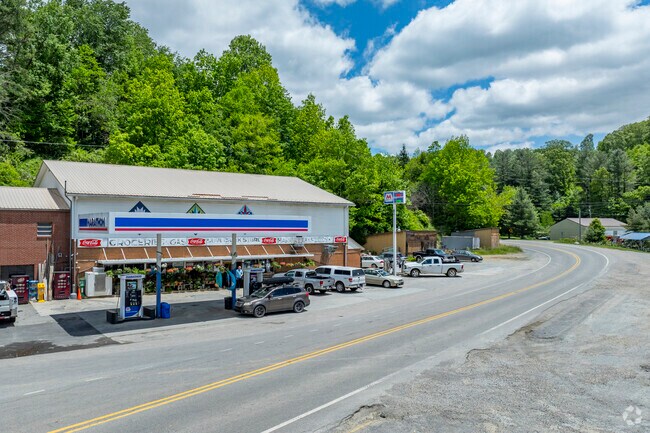 Cove Creek Store in Sugar Grove, just minutes from Vilas, offers groceries, fuel, hardware, and fresh-baked goods, serving as a local hub for the Cove Creek community.
