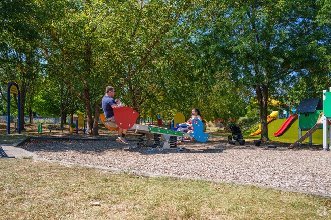 You'll see nothing but smiles from families riding the seesaw in South Oakland.