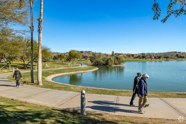 Many Fountain Hills residents come down to Fountain Park and get in a daily walk.