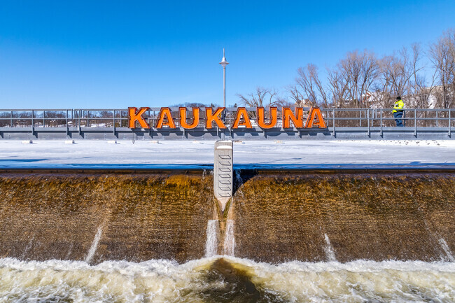 The Fox River flows through Kaukauna, providing residents with many activities onthe water.