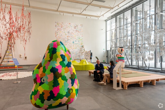 The YBCA sits next to Yerba Buena Park in SOMA.