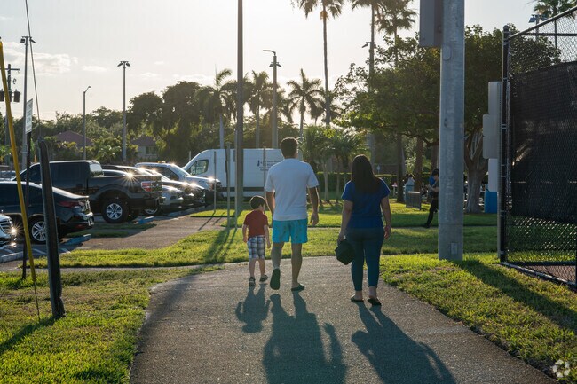 Paradise Gardens residents enjoy walking around town.