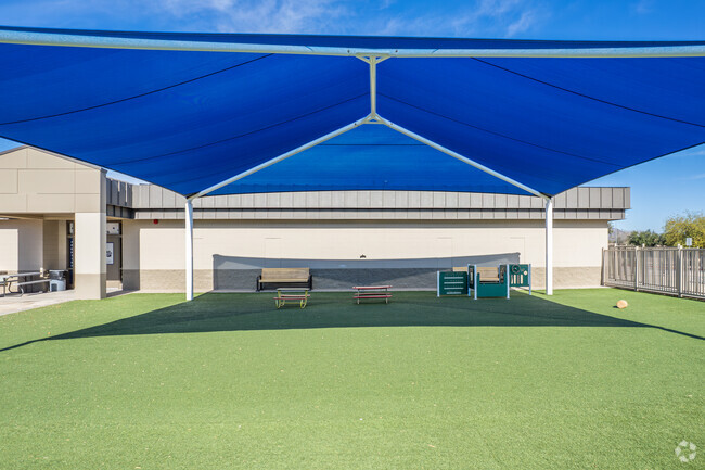 Covered play area at Frontier Elementary School in Peoria.