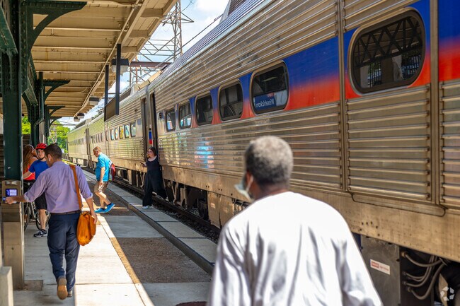 Get on or off at Wissahickon Station to make an easy commute to work in the city.