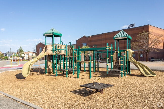 Westley Creek Elementary students enjoy playing on the playground outdoors in Central Park.