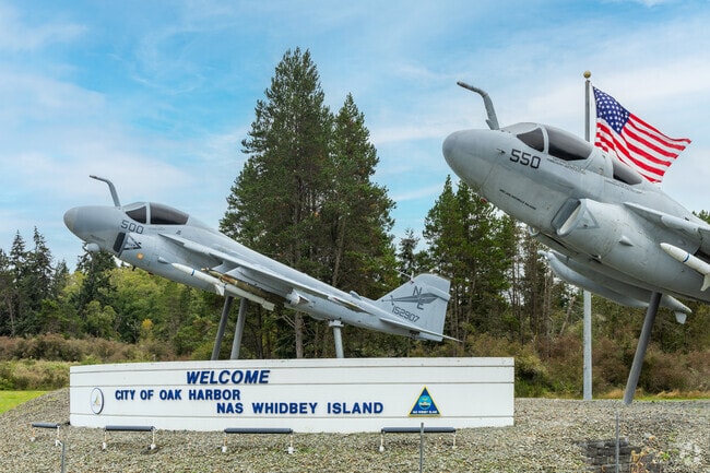Whidbey Island's naval air station is a stone's throw from Harbor View.