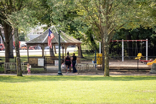 East Quogue Village Green has a playground perfect for young families.