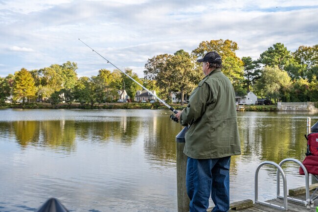 Go fishing on the pier at the Johnson Boat Launch.