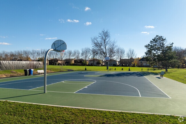 Woodland Park has hardcourt basketball courts.