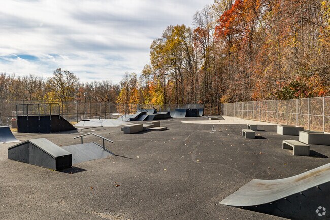 Skaters' haven at Dunkirk District Park, where the thrill of the ride exists.