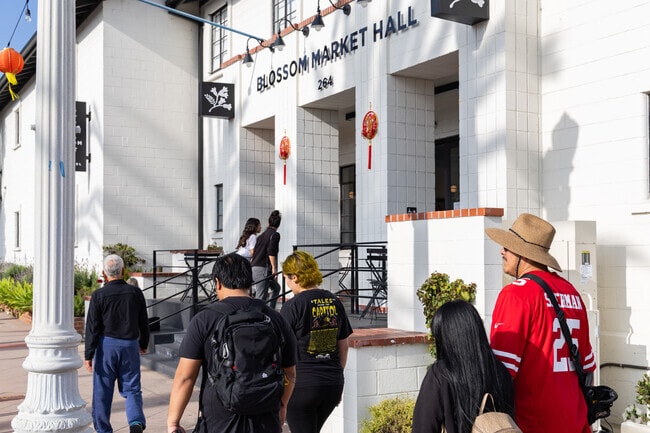 Blossom Market Hall is conveniently located next to the Mission and has a lot of great options.