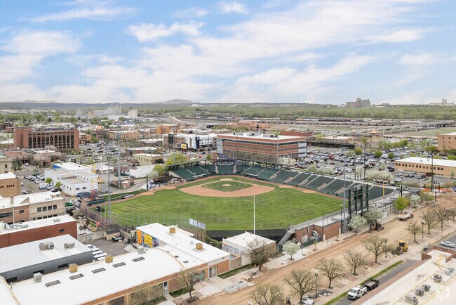 Lindquist Field is a picturesque baseball field in downtown Ogden.