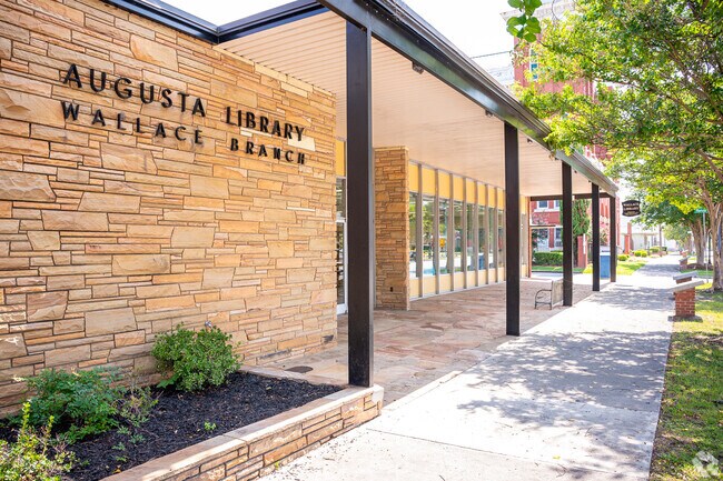 The Wallace Branch Library is part of the public library system in Olde Town-Pinched Gut.
