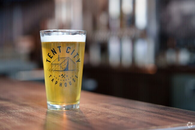 Tent City Taphouse offers Downtown Anchorage residents craft beer and upscale pub fare.