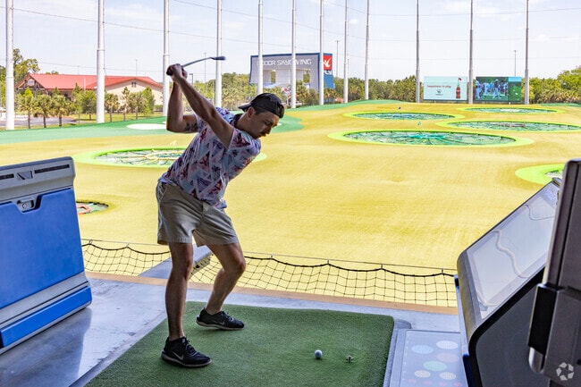 Fun entertainment is not hard to find in Brandon like here at Top Golf.