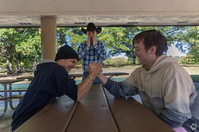 Cosmo-Bethel Park offers a covered pavilion and picnic tables for almost any use.