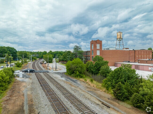 The old Arcadia Mill and train tracks are a link to the towns past.