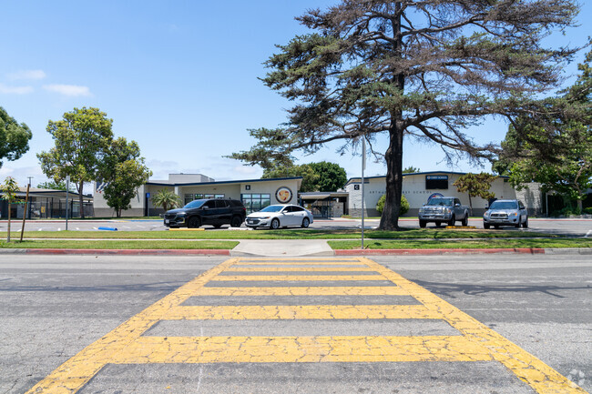 Crosswalk leading to Arthur Corey Elementary School.