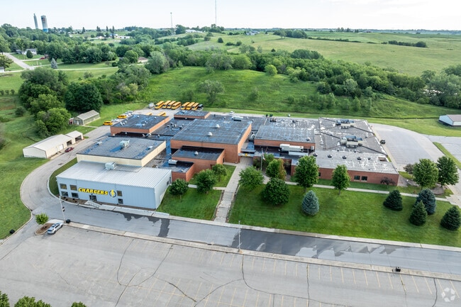 Guthrie Center High School is located on the southern edge of Guthrie Center.