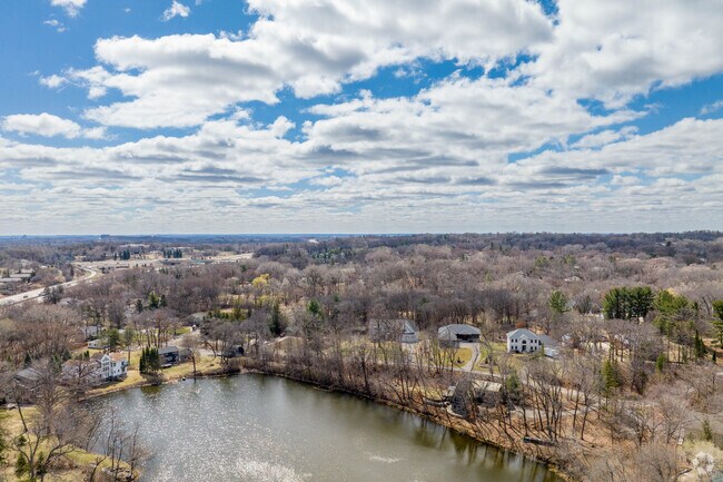 The Spring Lake neighborhood gets its name from the lake in the center.