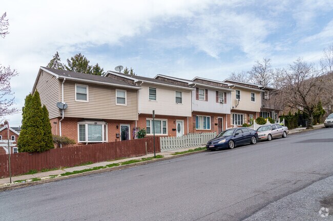 South Bethlehem has many home styles including these unusual colonial rowhomes.