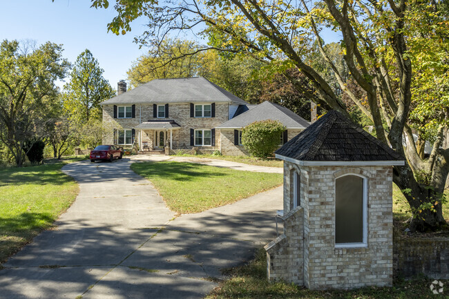 Colonial style homes stand out in Greenleaf Manor.