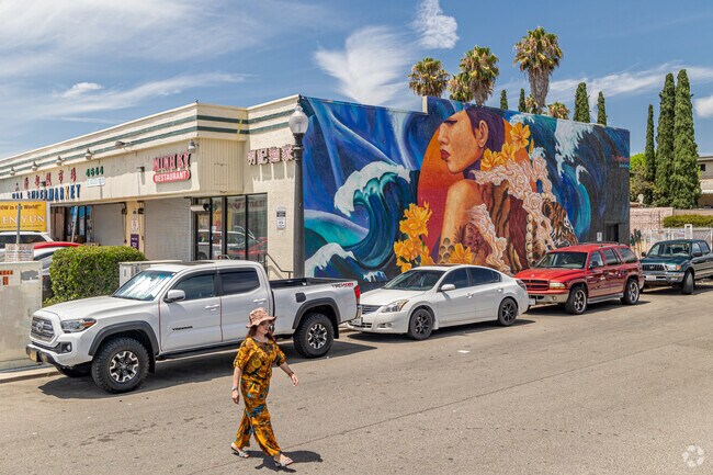 Colorful murals adorn Little Saigon inside of Teralta East.
