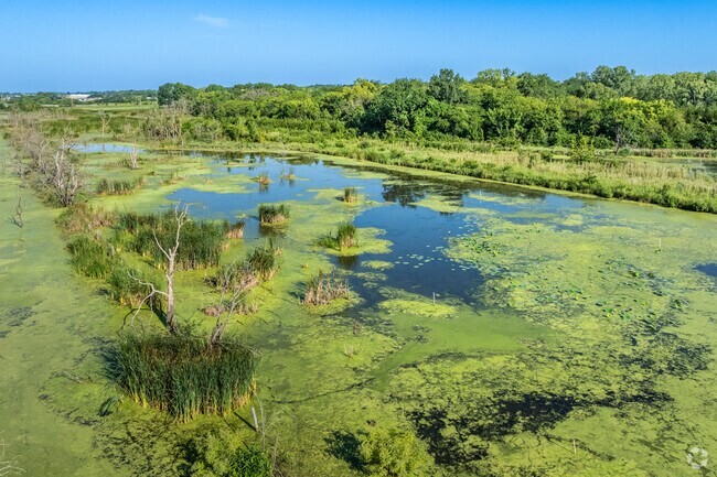The Haskell Wetlands is a birds lovers paradise and set on the south side of the neighborhood.