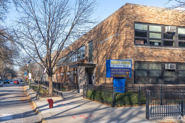 Carnegie Elementary School has 443 students in grades PK and K through 8.