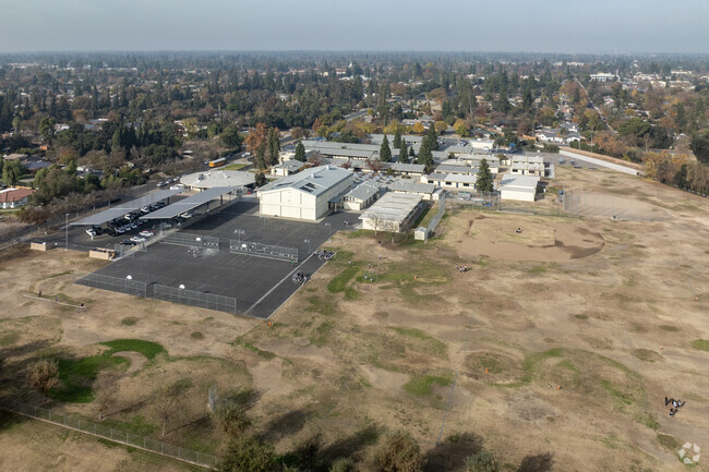 The sports field at Wawona K-8 School in Fresno.