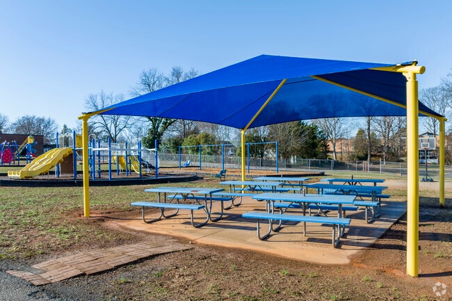 Outdoor classroom area for West Elementary School students.