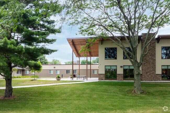 Swann Special Care Center has a quiet outdoor area to relax in.