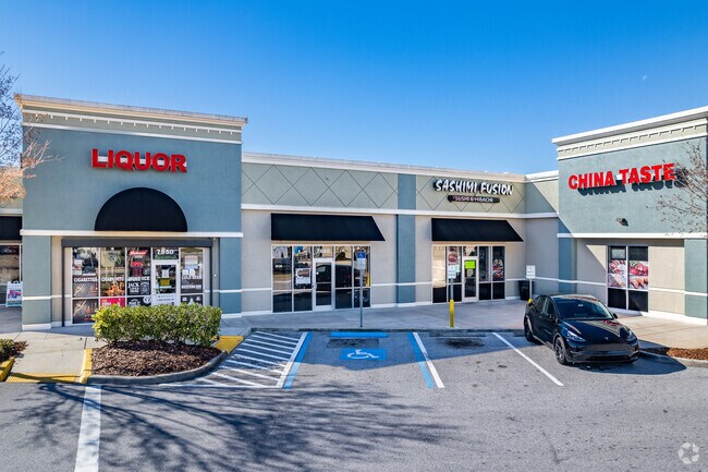 Multiple shopping centers serve Loughman’s growing community.