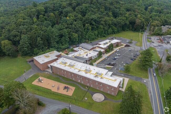 Smithfield Elementary School has a score of B- on Niche.