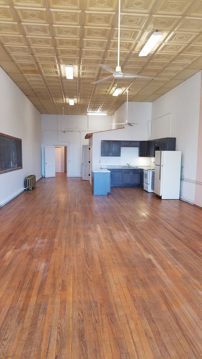 Open concept studio living