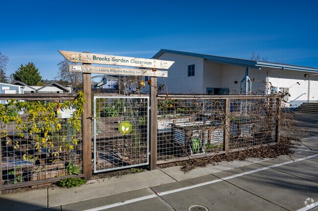 Your kids will love the garden at Brooks Elementary School.