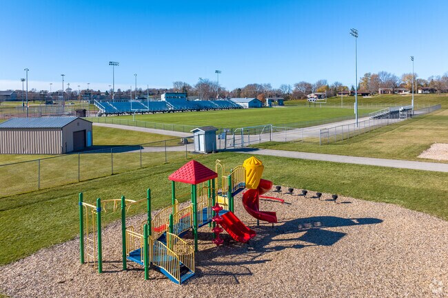 The playground at Lincoln Elementary School.