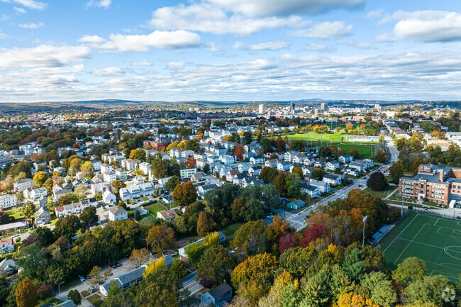 Vernon Hill sits about a mile from the Canal District and Kelley Square.