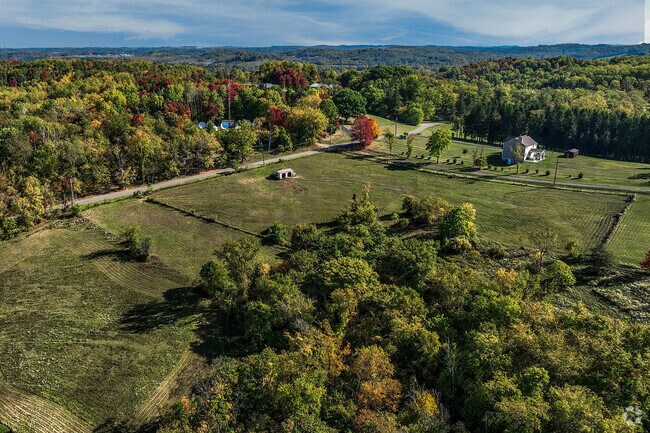 Beautiful green landscapes surround the small rural community of Burgettstown.