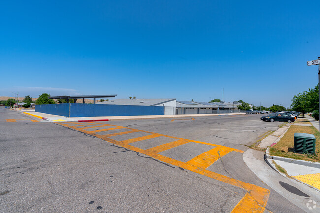 The cross walk near Taft Primary School is located at the East and West ends of the campus.